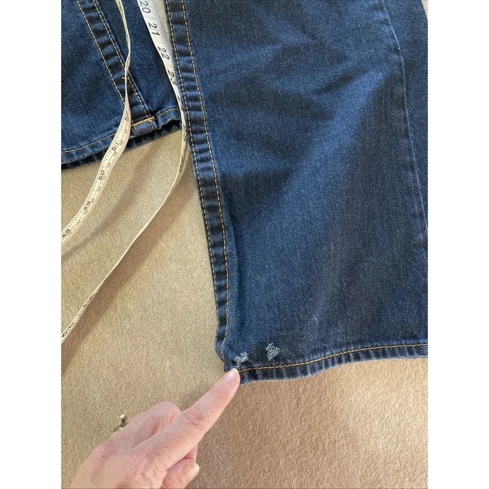 True Religion Men's Straight Jeans - Dark Blue Denim